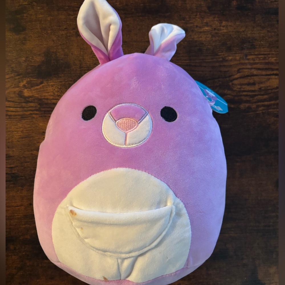 Squishmallows Kiki purple and White bunny Plush